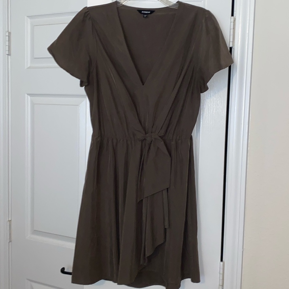 Olive green dress